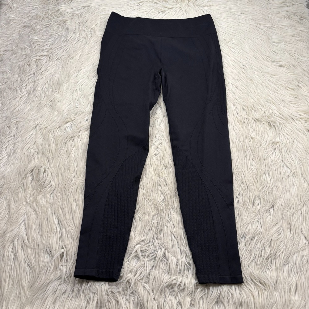 Fabletics Women's XL Black High Waisted Seamless Leggings Gym Lounge